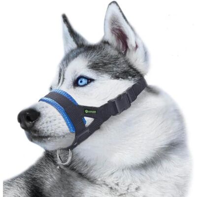 QIEDOVIEY Muselière en nylon pour empêcher les chiens de mordre daboyer et de mâcher-Taille: XL - Publicité QIEDOVIEY Muselière en nylon pour empêcher les chiens de mordre daboyer et de mâcher-Taille: XL - Publicité