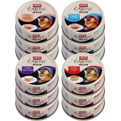 Animonda Nourriture pour chat Carny Ocean d nourriture humide pour chat mélange 12 x 80 g - 83346 - Publicité Animonda Nourriture pour chat Carny Ocean d nourriture humide pour chat mélange 12 x 80 g - 83346 - Publicité