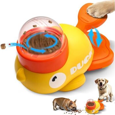 AUTREMENT Jouet pour Chiens Jouet de Distributeur pour Chiens mangeoire interactif en Forme de Canard avec 3 couvercles Jaune - Publicité AUTREMENT Jouet pour Chiens Jouet de Distributeur pour Chiens mangeoire interactif en Forme de Canard avec 3 couvercles Jaune - Publicité