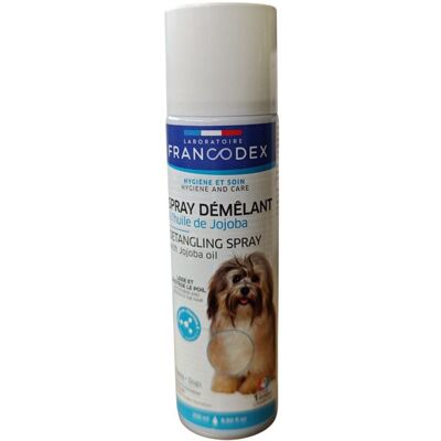 Spray Démêlant - FRANCODEX - 250 ml - Huile de Jojoba - Prévention des nœuds - Coiffage facile - Publicité Spray Démêlant - FRANCODEX - 250 ml - Huile de Jojoba - Prévention des nœuds - Coiffage facile - Publicité