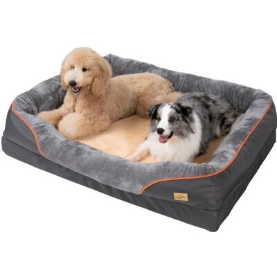 BingoPaw Panier Chien Dehoussable Coussin Chien Orthopédique Lit Chien Grande Taille 135 x 100 x 33cm Gris - Publicité BingoPaw Panier Chien Dehoussable Coussin Chien Orthopédique Lit Chien Grande Taille 135 x 100 x 33cm Gris - Publicité