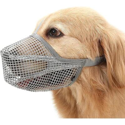 Muselière en Maille Respirante Réglable pour Chiens Ajustable Muselières pour ChiensPrévenir Les Morsures (Taille L) - Publicité Muselière en Maille Respirante Réglable pour Chiens Ajustable Muselières pour ChiensPrévenir Les Morsures (Taille L) - Publicité