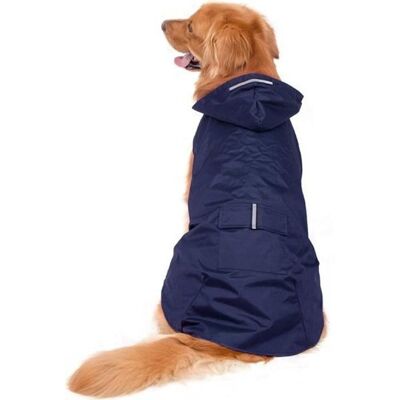 Manteau de pluie - XVX - 5XL - Imperméable - Réfléchissant - Trou de laisse Bleu - Publicité Manteau de pluie - XVX - 5XL - Imperméable - Réfléchissant - Trou de laisse Bleu - Publicité