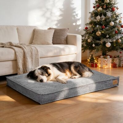 Panier Chien Orthopédique - BingoPaw - Lit pour Chien Coussin Déhoussable pour Chiens Anti-dérapant - Gris 103x69x10cm Gris - Publicité Panier Chien Orthopédique - BingoPaw - Lit pour Chien Coussin Déhoussable pour Chiens Anti-dérapant - Gris 103x69x10cm Gris - Publicité