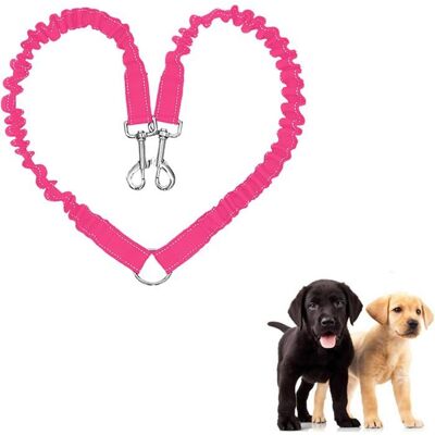 NOBRAND Coupleur de Laisse Double pour Chien Laisse Double Rotative à 360° et Réglable pour Promener Chiot Petit Moyen Rose Rose - Publicité NOBRAND Coupleur de Laisse Double pour Chien Laisse Double Rotative à 360° et Réglable pour Promener Chiot Petit Moyen Rose Rose - Publicité