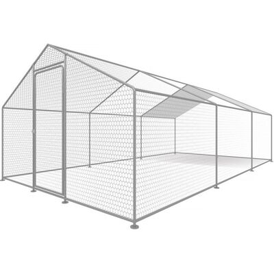 Habitat Et Jardin - Gallinero 18 m² parque de malla metálica 6 x 3 x 2 m acier galvanisé - Gris - Chicken coop - Publicité Habitat Et Jardin - Gallinero 18 m² parque de malla metálica 6 x 3 x 2 m acier galvanisé - Gris - Chicken coop - Publicité