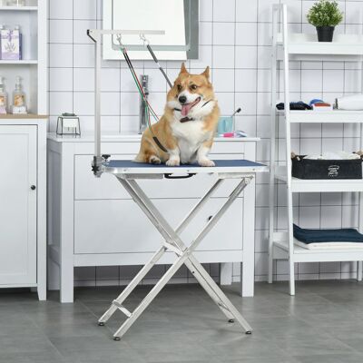 Generic Bras de toilettage pour chiens pliable hauteur réglable (65 cm maximum à partir de la table) dim.36l x 8P x 74H cm Blanc - Publicité Generic Bras de toilettage pour chiens pliable hauteur réglable (65 cm maximum à partir de la table) dim.36l x 8P x 74H cm Blanc - Publicité