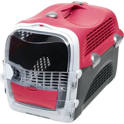 CAT IT Cage de transport pour chat - CATIT - Cabrio - Multifonctionelle - Ouverture 360° - Rouge Rouge - Publicité CAT IT Cage de transport pour chat - CATIT - Cabrio - Multifonctionelle - Ouverture 360° - Rouge Rouge - Publicité