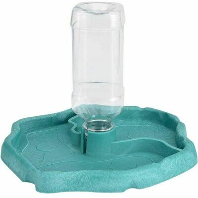 PNUATICM Fontaine à eau 2 en 1 pour chat & tortue - Distributeur + bol - Accessoire aquarium reptile Label Bleu - Publicité PNUATICM Fontaine à eau 2 en 1 pour chat & tortue - Distributeur + bol - Accessoire aquarium reptile Label Bleu - Publicité