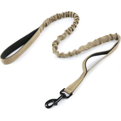 rabbitgoo Laisse Chien Laisse pour Chien Élastique Militaire Laisse Corde Laisse Réfléchissante avec 2 Poignées de Contrôle Marron Marron - Publicité rabbitgoo Laisse Chien Laisse pour Chien Élastique Militaire Laisse Corde Laisse Réfléchissante avec 2 Poignées de Contrôle Marron Marron - Publicité