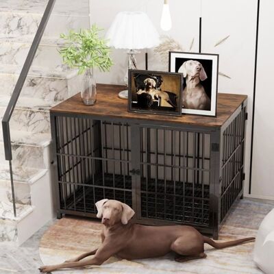BingoPaw Cage Chien XL Grand Chien Intérieur Caisse Meuble pour Chien Grande Taille 107.5 x 71.5 x 81cm Noir - Publicité BingoPaw Cage Chien XL Grand Chien Intérieur Caisse Meuble pour Chien Grande Taille 107.5 x 71.5 x 81cm Noir - Publicité