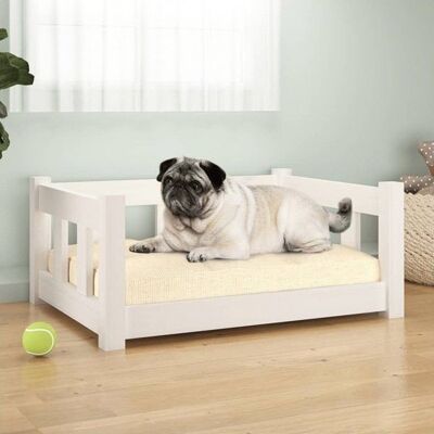 vidaXL Lit pour chiens blanc 65,5x50,5x28 cm - Lit pour chiens - Publicité vidaXL Lit pour chiens blanc 65,5x50,5x28 cm - Lit pour chiens - Publicité