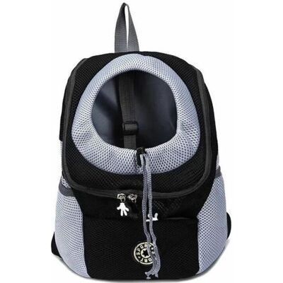Sac à dos pour chien - YYV - Transporteur portable - Tissu en maille - Noir - Petit Noir - Publicité Sac à dos pour chien - YYV - Transporteur portable - Tissu en maille - Noir - Petit Noir - Publicité