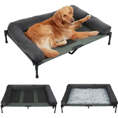 Lit surélevé pour Chien - BingoPaw - XXL - 110 x 80 x 18 cm - Confort optimal - Résistant aux déchirures Gris - Publicité Lit surélevé pour Chien - BingoPaw - XXL - 110 x 80 x 18 cm - Confort optimal - Résistant aux déchirures Gris - Publicité