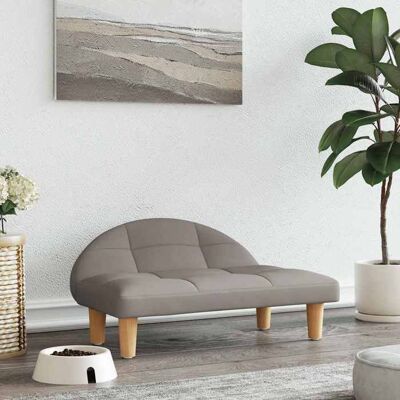 MAISONCHIC Lit pour chiens taupe 70x52x30cm Tissu - Publicité MAISONCHIC Lit pour chiens taupe 70x52x30cm Tissu - Publicité