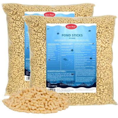 LYRA PET 2 x 10 litres (1 7 kg) de bâtonnets daliments pour poissons Lyra Pond® pour bassin - Publicité LYRA PET 2 x 10 litres (1 7 kg) de bâtonnets daliments pour poissons Lyra Pond® pour bassin - Publicité