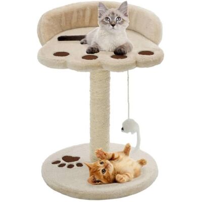 VIDAXL Solde - Mobilier Arbre à chat avec griffoir en sisal 40 cm Beige et Marron DECO JA3642941 Beige - Publicité VIDAXL Solde - Mobilier Arbre à chat avec griffoir en sisal 40 cm Beige et Marron DECO JA3642941 Beige - Publicité