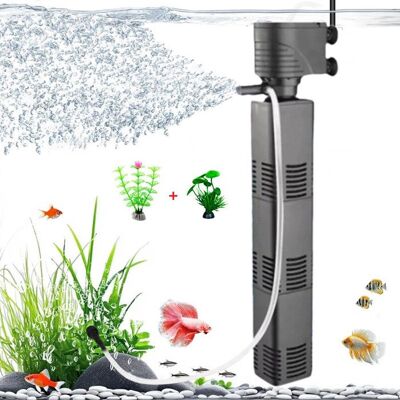 Generic 3 en 1 Pompe Aquarium 30W 3000L-H Silencieuse Filtre Intérieur Aquarium Applicable à Filtre Aquarium Oxygénation circulation Blanc - Publicité Generic 3 en 1 Pompe Aquarium 30W 3000L-H Silencieuse Filtre Intérieur Aquarium Applicable à Filtre Aquarium Oxygénation circulation Blanc - Publicité