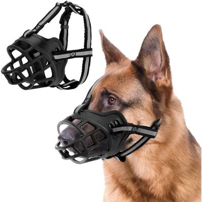 Muselière pour Chien Museau de Chien avec Bandeau Respirant en Maille et Nylon RésistantMieux prévenir Les morsures mâcher et - Publicité Muselière pour Chien Museau de Chien avec Bandeau Respirant en Maille et Nylon RésistantMieux prévenir Les morsures mâcher et - Publicité