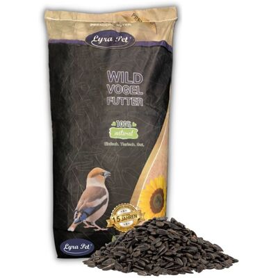 25 kg de graines de tournesol noires Lyra Pet® - Publicité 25 kg de graines de tournesol noires Lyra Pet® - Publicité