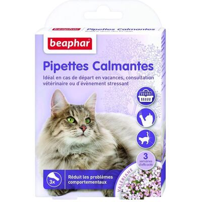 Pipettes calmantes - BEAPHAR - Pour chat - Réduisent le stress et les problèmes comportementaux Noir - Publicité Pipettes calmantes - BEAPHAR - Pour chat - Réduisent le stress et les problèmes comportementaux Noir - Publicité