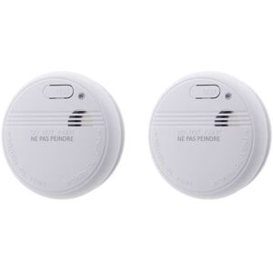 Lot de 2 détecteurs de fumée autonomie 3 ans - pile + accessoires - Otio Blanc - Publicité Lot de 2 détecteurs de fumée autonomie 3 ans - pile + accessoires - Otio Blanc - Publicité
