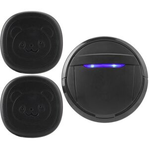 Tbest Sonnette de porte de chien Bouton tactile étanche sans fil pour chien sonnette appelant SOS 2 émetteurs 1 récepteur (EU) Noir - Publicité Tbest Sonnette de porte de chien Bouton tactile étanche sans fil pour chien sonnette appelant SOS 2 émetteurs 1 récepteur (EU) Noir - Publicité