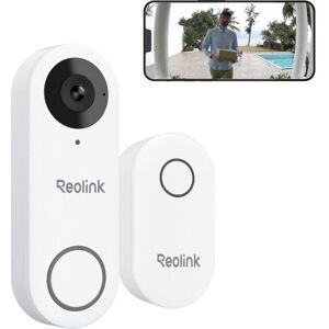 Interphone - Reolink Sonnette Blanc Filaire Intelligente WiFi Vidéo 5MP 2K+ avec Carillon Détection Intelligente - Publicité Interphone - Reolink Sonnette Blanc Filaire Intelligente WiFi Vidéo 5MP 2K+ avec Carillon Détection Intelligente - Publicité