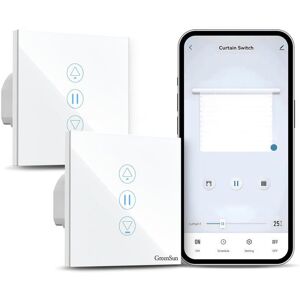 Interrupteur Volet Roulant GreenSun Tactile WiFi Compatible Alexa Google Home - Publicité Interrupteur Volet Roulant GreenSun Tactile WiFi Compatible Alexa Google Home - Publicité