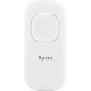Bouton de sonnette sans fil Byron DBY-25930 - Blanc - Publicité Bouton de sonnette sans fil Byron DBY-25930 - Blanc - Publicité