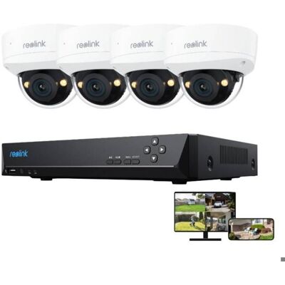 Reolink Kit Vidéo Surveillance8CH 2To NVR et 4X 12MP Caméra PoEAnti-Vandal IK10145°AngleVision Noc CouleurDétection Smart - Publicité Reolink Kit Vidéo Surveillance8CH 2To NVR et 4X 12MP Caméra PoEAnti-Vandal IK10145°AngleVision Noc CouleurDétection Smart - Publicité