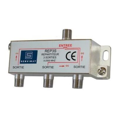 Axitronic REP3S - Diviseur TV 3 voies 5-2400 MHz - Publicité Axitronic REP3S - Diviseur TV 3 voies 5-2400 MHz - Publicité