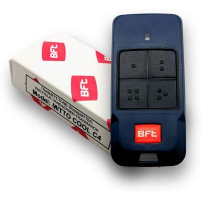 Télécommande - BFT - Mitto Cool C4 (D112318) - 4 touches - 433.92 MHz - Portée 50–100 m Bleu - Publicité Télécommande - BFT - Mitto Cool C4 (D112318) - 4 touches - 433.92 MHz - Portée 50–100 m Bleu - Publicité