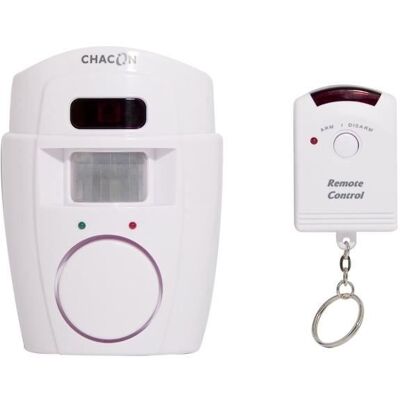 CHACON Alarme avec détecteur de mouvement et télécommande - Publicité CHACON Alarme avec détecteur de mouvement et télécommande - Publicité