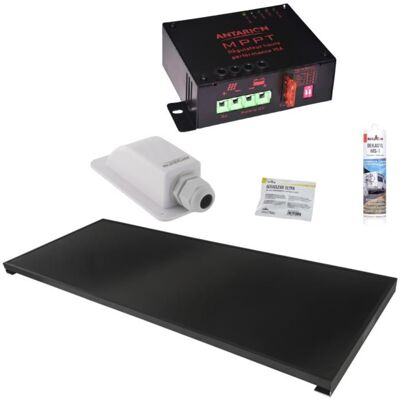 ANTARION KIT Panneau Solaire ALL BLACK 150W + Régulateur MPPT + Câble - Publicité ANTARION KIT Panneau Solaire ALL BLACK 150W + Régulateur MPPT + Câble - Publicité