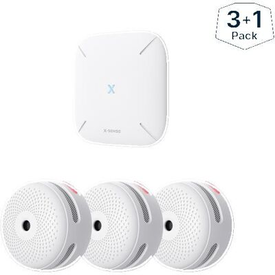 X-SENSE XS01-M Détecteur de fumée intelligent interconnecté FS31 Kits - Publicité X-SENSE XS01-M Détecteur de fumée intelligent interconnecté FS31 Kits - Publicité