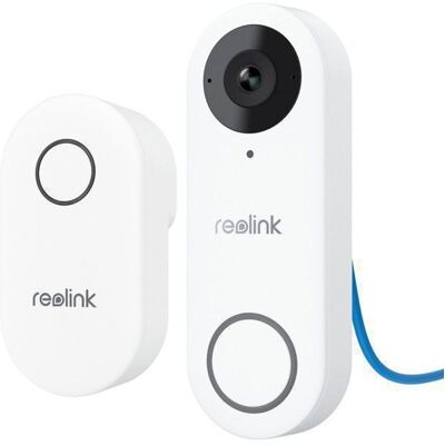 Visiophone - Reolink Sonnette Blanc Filaire Intelligente PoE Vidéo 2K avec Carillon Détection Intelligente avec NVR - Publicité Visiophone - Reolink Sonnette Blanc Filaire Intelligente PoE Vidéo 2K avec Carillon Détection Intelligente avec NVR - Publicité
