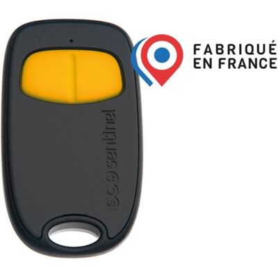 Télécommande 2 canaux - SCS SENTINEL - SimplyControl - Jaune portée 40m fréquence 433.92 MHz pile lithium CR2032 incluse Noir - Publicité Télécommande 2 canaux - SCS SENTINEL - SimplyControl - Jaune portée 40m fréquence 433.92 MHz pile lithium CR2032 incluse Noir - Publicité