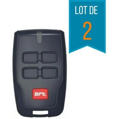 Télécommande pour portail - BFT - MITTO B RCB 04 - Pack de 2 - 4 canaux - 43392 MHz Noir - Publicité Télécommande pour portail - BFT - MITTO B RCB 04 - Pack de 2 - 4 canaux - 43392 MHz Noir - Publicité