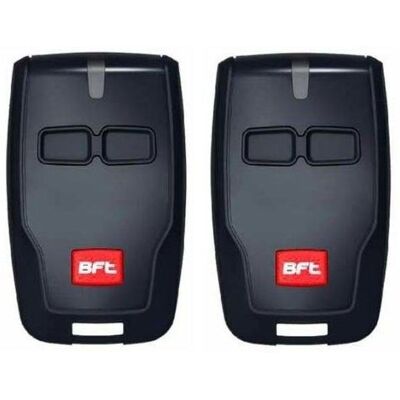 Pack de 2 Télécommandes BFT 02 pour portails et garages Noir - Publicité Pack de 2 Télécommandes BFT 02 pour portails et garages Noir - Publicité