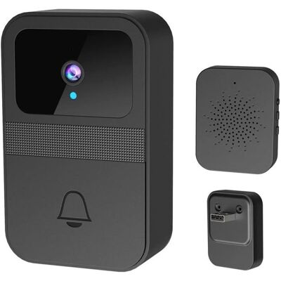 KCVV Caméra Sonnette Vidéo sans Fil Wi-Fi - - Fonction Double Audio Autonomie Prolongée Veille - Adapté Téléphone - 1 Unité - Publicité KCVV Caméra Sonnette Vidéo sans Fil Wi-Fi - - Fonction Double Audio Autonomie Prolongée Veille - Adapté Téléphone - 1 Unité - Publicité
