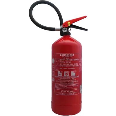 Extincteur à poudre 6 KG ABC NF Rouge - Publicité Extincteur à poudre 6 KG ABC NF Rouge - Publicité