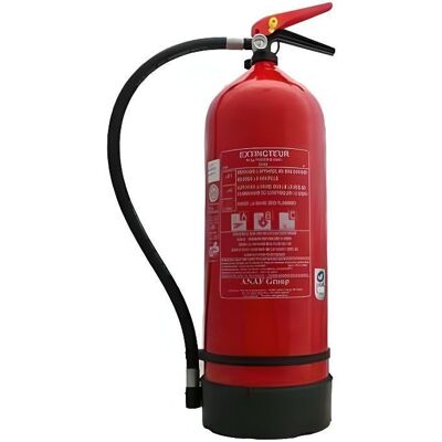ANAF Extincteur à poudre 9 KG ABC NF Rouge - Publicité ANAF Extincteur à poudre 9 KG ABC NF Rouge - Publicité
