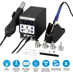 Fer à Souder à Air Chaud Uten 2 en 1 Station de Soudage et Fer à Souder à Air Chaud Température 100-480℃ Affichage LED 899D Noir - Publicité Fer à Souder à Air Chaud Uten 2 en 1 Station de Soudage et Fer à Souder à Air Chaud Température 100-480℃ Affichage LED 899D Noir - Publicité
