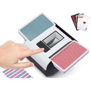 PIMPIMSKY Mélangeur de Cartes Automatique Rechargeable 2000mAh 1 à 2 Ponts Machine à Mélanger Faible Bruit pour UNO Poker Texas Holdem - Publicité PIMPIMSKY Mélangeur de Cartes Automatique Rechargeable 2000mAh 1 à 2 Ponts Machine à Mélanger Faible Bruit pour UNO Poker Texas Holdem - Publicité