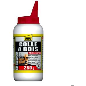UHU Colle à bois express - Plus forte que le bois résistante à lhumidité D2 sans solvants embout de précision transparente b Blanc - Publicité UHU Colle à bois express - Plus forte que le bois résistante à lhumidité D2 sans solvants embout de précision transparente b Blanc - Publicité