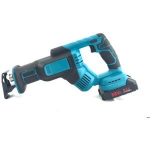 PRUMYA Scie sauteuse sans fil 18 V pour métal et bois - Comprend 4 lames de scie - 1 batterie et 1 chargeur Bleu - Publicité PRUMYA Scie sauteuse sans fil 18 V pour métal et bois - Comprend 4 lames de scie - 1 batterie et 1 chargeur Bleu - Publicité