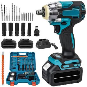 PRUMYA Cle A Choc Electrique Puissante 1200N.M Clé À Chocs Sans Fil 21V Sans Balais Boulonneuse A Choc Sans Fil 1/2 Pouce Compatible 18V - Publicité PRUMYA Cle A Choc Electrique Puissante 1200N.M Clé À Chocs Sans Fil 21V Sans Balais Boulonneuse A Choc Sans Fil 1/2 Pouce Compatible 18V - Publicité