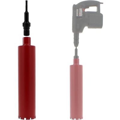 GT MARKET Foret diamant - 102mm, Adaptateur SDS-plus - Outil de forage - Publicité GT MARKET Foret diamant - 102mm, Adaptateur SDS-plus - Outil de forage - Publicité