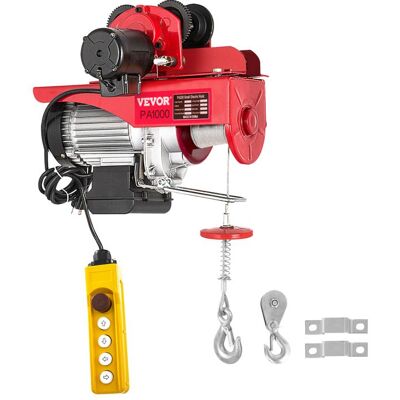 Treuil à Câble Électrique-VEVOR-220 V-Palan Électrique à Chaîne 1000 kg 1800 W-avec Télécommande Filaire 14 m - Publicité Treuil à Câble Électrique-VEVOR-220 V-Palan Électrique à Chaîne 1000 kg 1800 W-avec Télécommande Filaire 14 m - Publicité